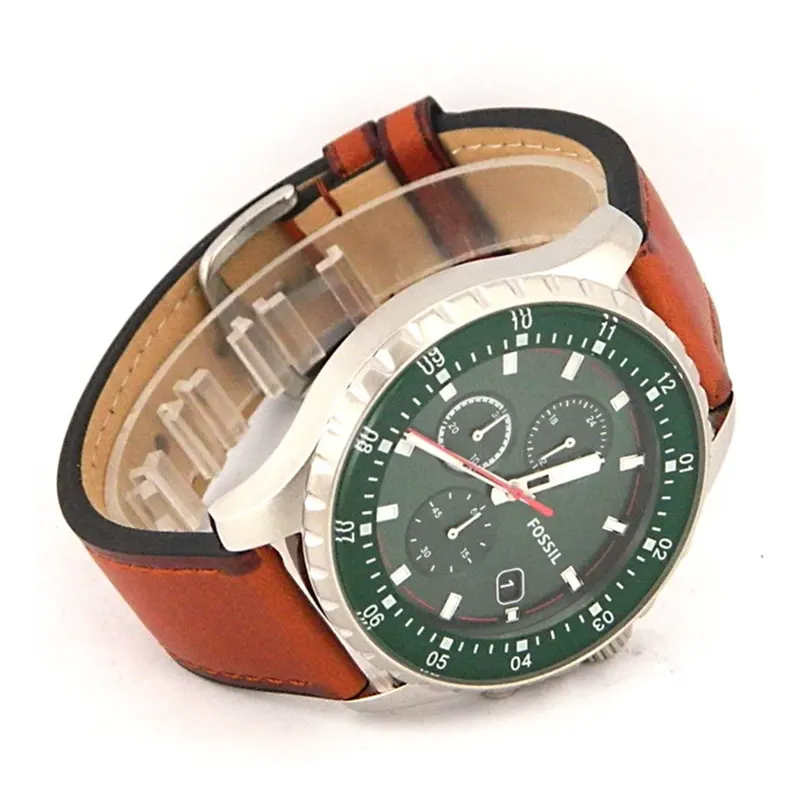 Fossil Dillinger Leather Strap Casual Men's Watch | FS5734